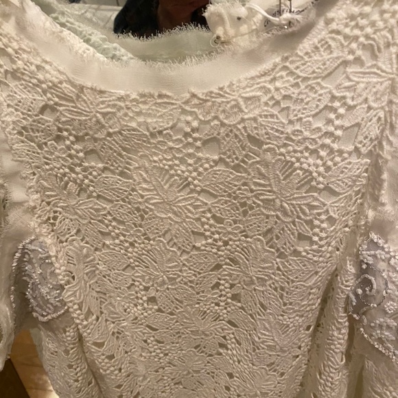 Christina makowsky 1800$ lace white dress - Picture 5 of 8